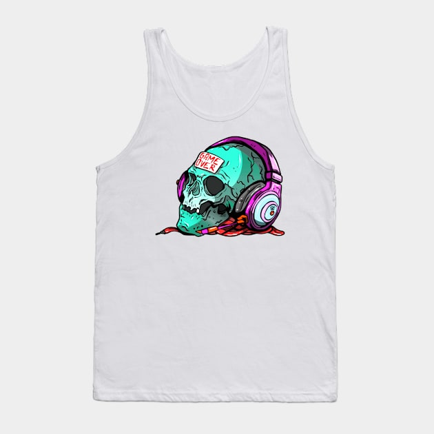 GAME OVER Tank Top by Ohhmeed